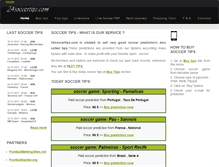 Tablet Screenshot of 24soccertips.com